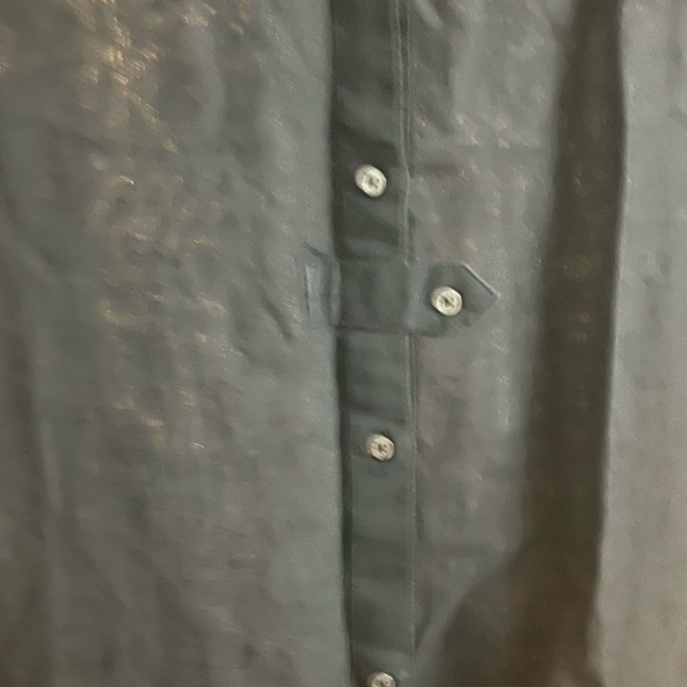 Vineyard Vines Linen Button down midi cover up with side slits - Picture 4 of 5